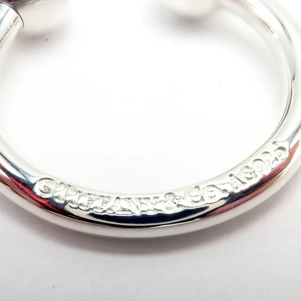 Vintage Tiffany & Co. Silver Classic Ball Keychain Keyring - Picture 11 of 16